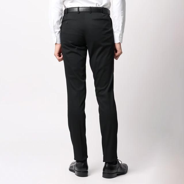AOYAMA 【洋服の青山】秋冬用 ブラック系 スタイリッシュパンツ