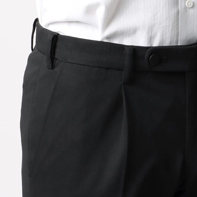 AOYAMA 【洋服の青山】秋冬用 ブラック系 スタイリッシュパンツ