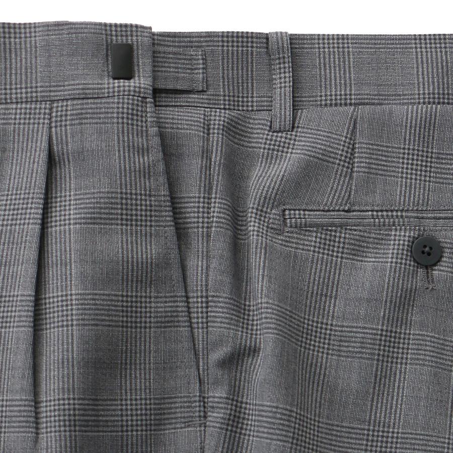 AOYAMA 【洋服の青山】アジャスター ツータック スラックス メンズ