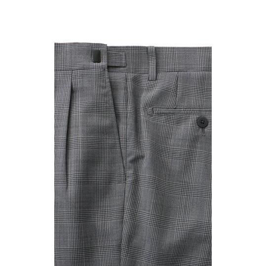 AOYAMA 【洋服の青山】アジャスター ツータック スラックス メンズ