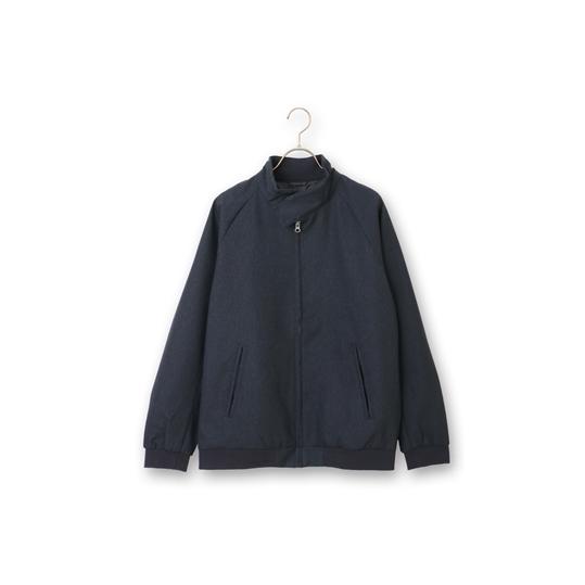 AOYAMA 【洋服の青山】ブルゾン メンズ 秋冬用 ネイビー系 スタンド 