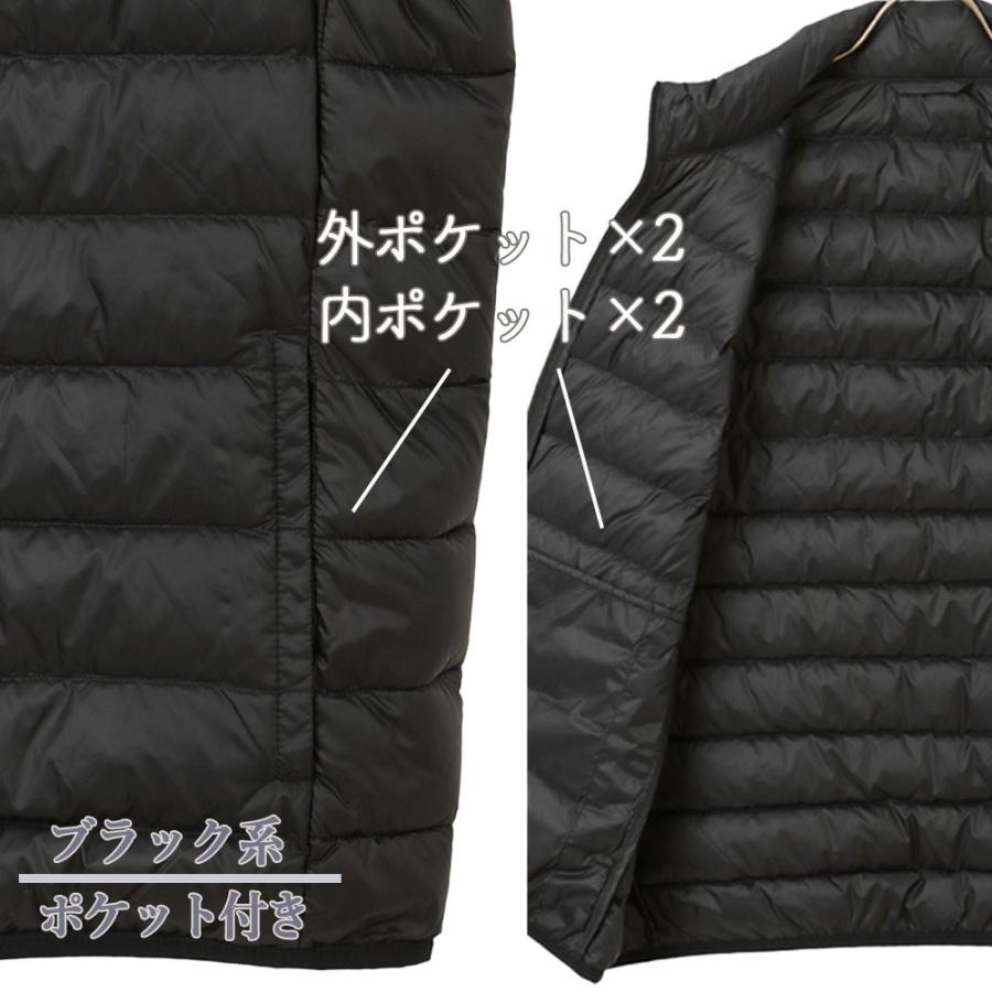 AOYAMA 【洋服の青山】メンズ ダウンベスト 秋冬 ブラック 軽量
