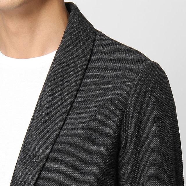 洋服の青山】尾州 ジャケット メンズ 秋冬用 グレー ショールカラー 1 