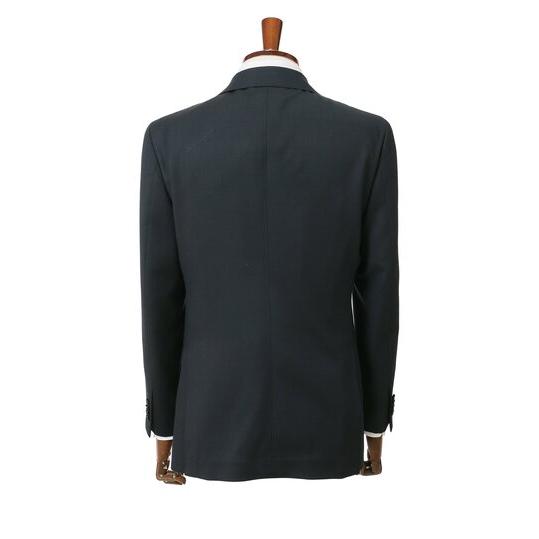 【洋服の青山】ウール100％ スーツ メンズ 日本製 スリム 春夏秋冬 オールシーズン ネイビー 動きやすい 無地 メンズスーツ 2ボタン 吸湿 アジャスターの画像