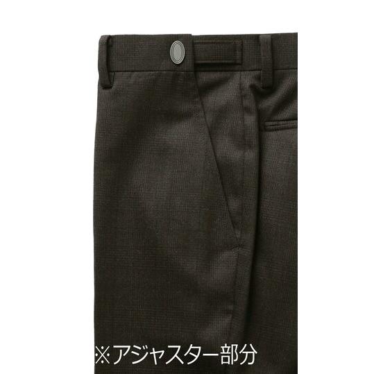 【洋服の青山】ウール100％ スーツ メンズ 日本製 スリム 春夏秋冬 オールシーズン グレー 動きやすい 無地 メンズスーツ 2ボタン 吸湿 静電気抑制 アジャスターの画像