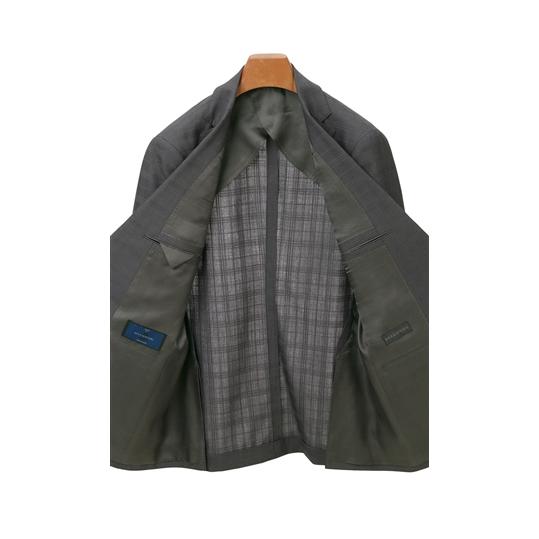 【洋服の青山】メンズ 春夏 グレー系 プレミアムスタイリッシュスーツ【御幸毛織】【made in Japan PRIDE】男性 紳士服 紳士服 ビジネス アジャスターの画像