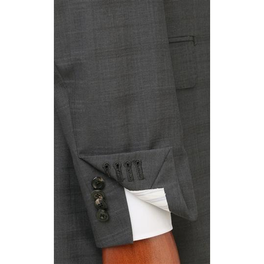 【洋服の青山】メンズ 春夏 グレー系 プレミアムスタイリッシュスーツ【御幸毛織】【made in Japan PRIDE】男性 紳士服 紳士服 ビジネス アジャスターの画像