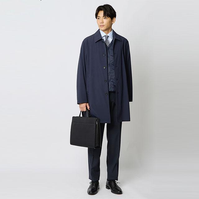 AOYAMA 【洋服の青山】3WAY ステンカラーコート ライナー付き メンズ
