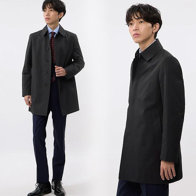 AOYAMA 【洋服の青山】メンズ 秋冬用 ブラック系 ステンカラー AOYAMA 【洋服の青山】メンズ 秋冬用 ブラック系 ステンカラー