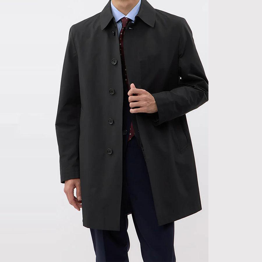 AOYAMA 【洋服の青山】メンズ 秋冬用 ブラック系 ステンカラー