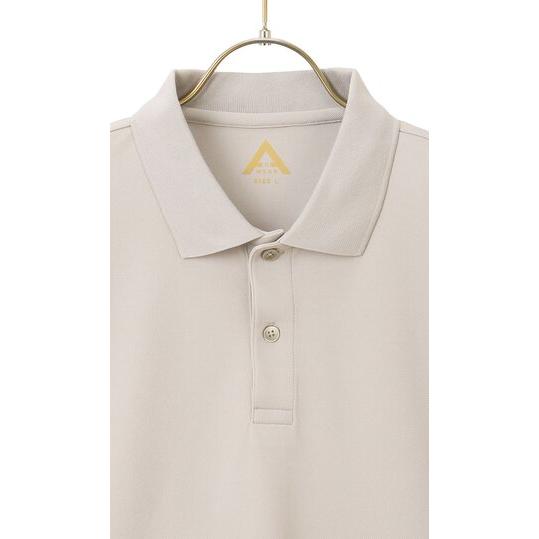 AOYAMA 【洋服の青山】らくリッチ 汗染み隠し 洗える ポロシャツ 半袖