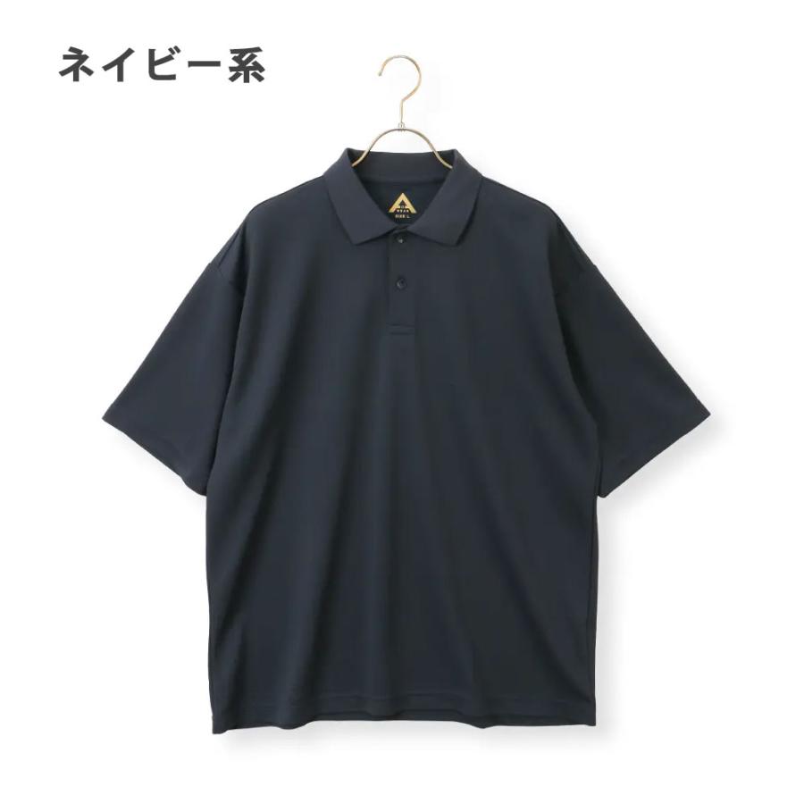 AOYAMA 【洋服の青山】らくリッチ 汗染み隠し 洗える ポロシャツ 半袖