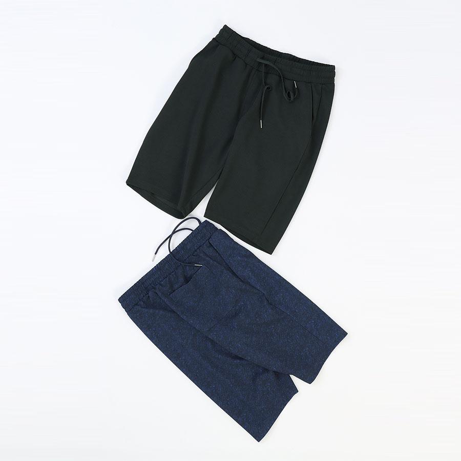 AOYAMA 【洋服の青山】らくリッチ ドライリップル ハーフパンツ メンズ