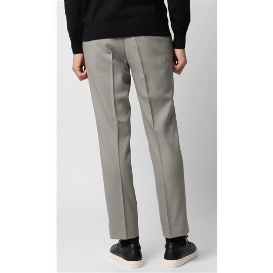 【新品未使用品】CARUO グレー スラックス ウエストゴム 46 新品未使用品】CARUO グレー スラックス ウエストゴム 46