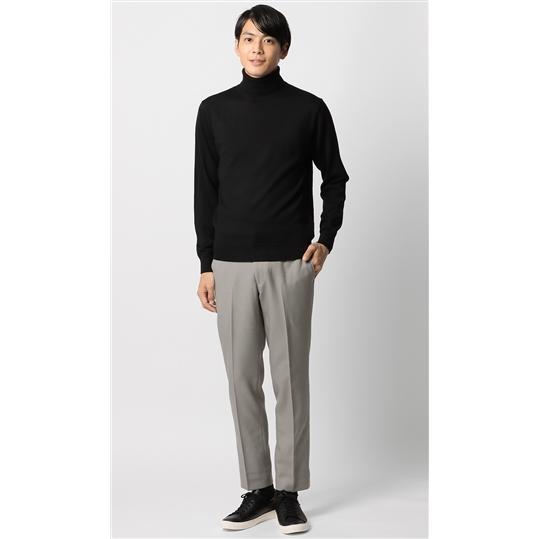 AOYAMA 【洋服の青山】裾上げ済み スラックス メンズ スリム 秋冬用