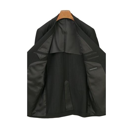 【洋服の青山】秋冬 A体 標準型 ブラック 黒 スタンダードフォーマル シングル ブラックフォーマル メンズ 礼服 礼装 喪服 葬式 通夜 結婚式 冠婚葬祭 標準体の画像