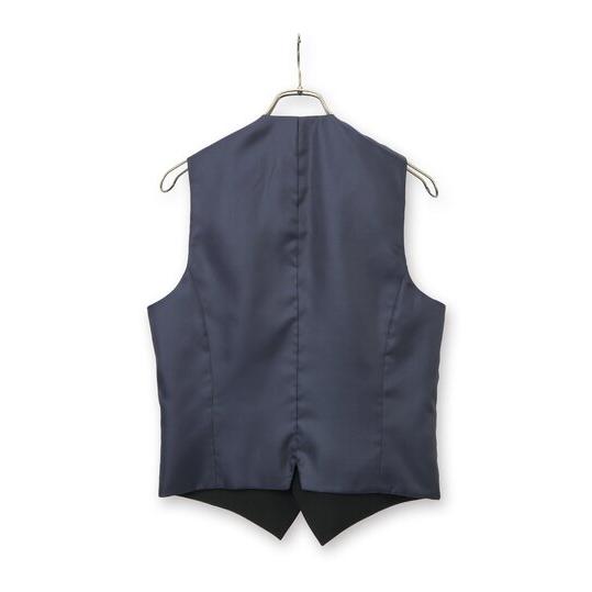 AOYAMA 【洋服の青山】リバーシブルベスト メンズ 春夏秋冬 ネイビー