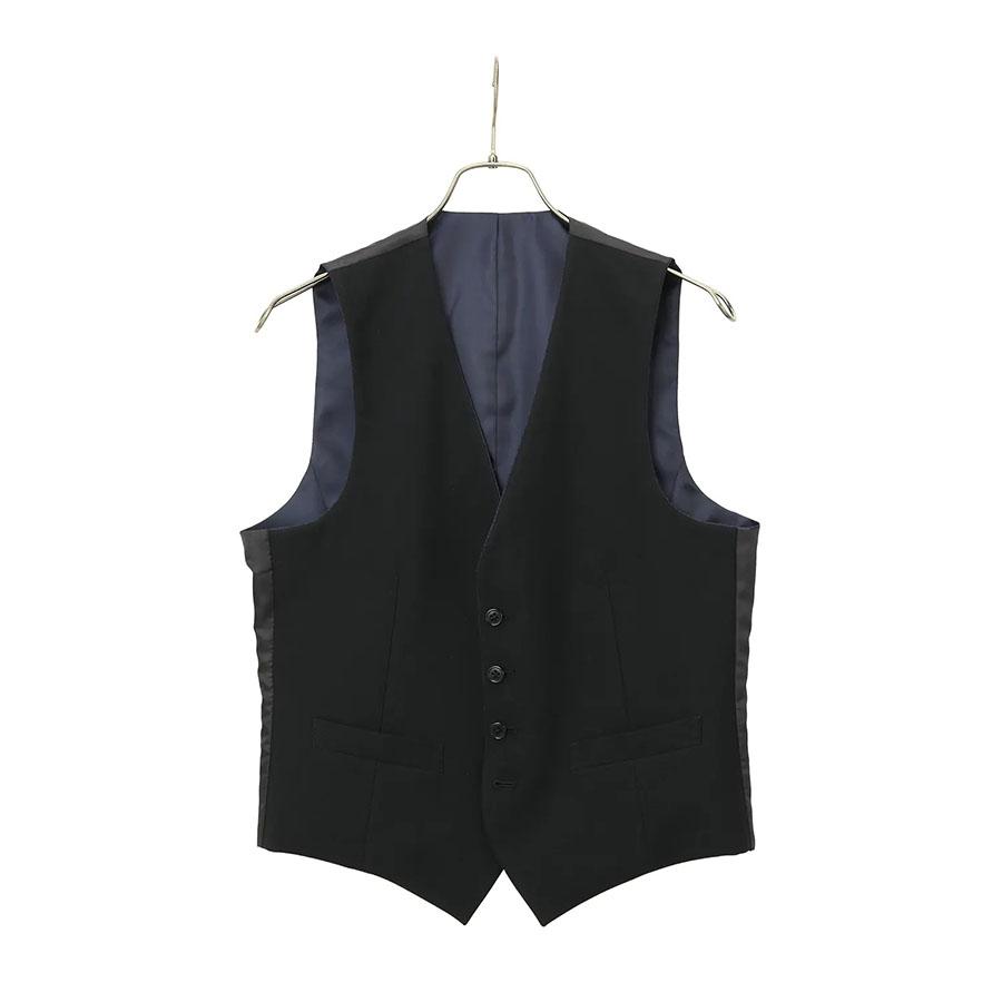 AOYAMA 【洋服の青山】リバーシブルベスト メンズ 春夏秋冬 ネイビー