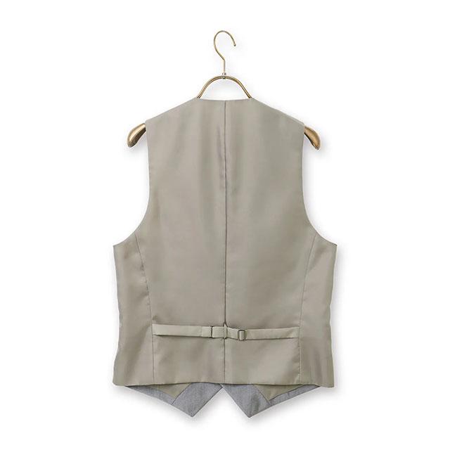 AOYAMA 【洋服の青山】スタイリッシュベスト ジレ メンズ スリム 春夏