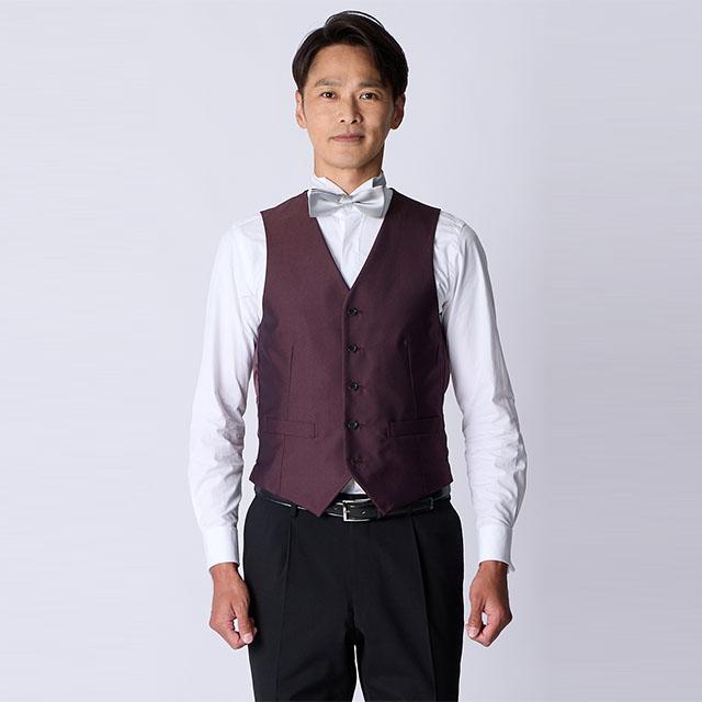 AOYAMA 【洋服の青山】スタイリッシュベスト ジレ メンズ スリム 春夏