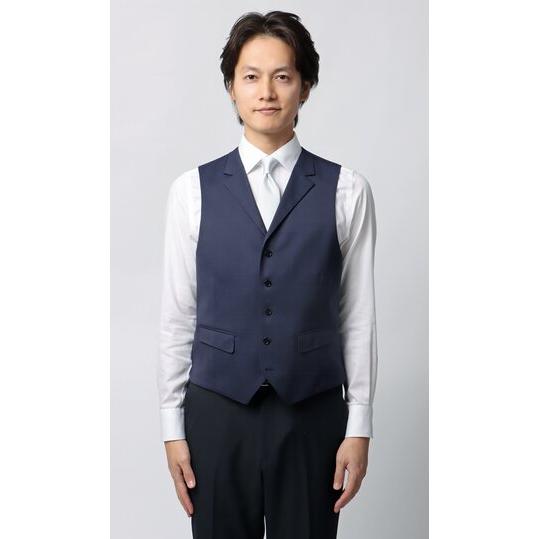 AOYAMA 【洋服の青山】襟付き ジレ ベスト だけ メンズ 春夏秋冬
