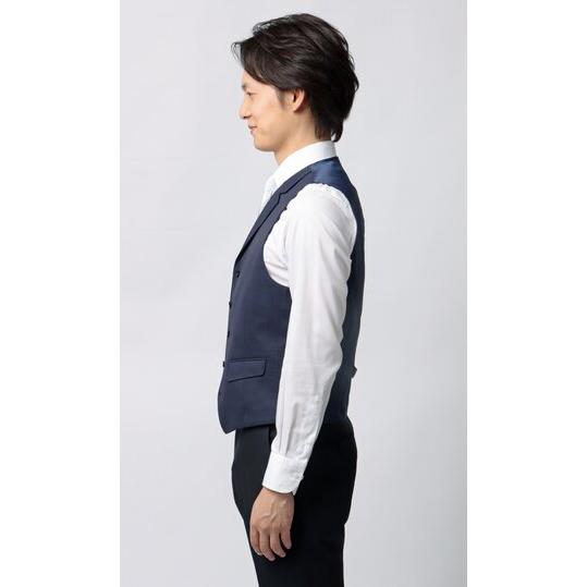 AOYAMA 【洋服の青山】襟付き ジレ ベスト だけ メンズ 春夏秋冬