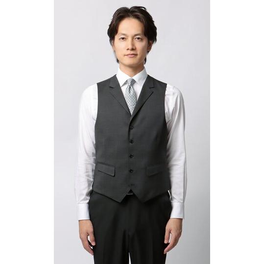 AOYAMA 【洋服の青山】襟付き ジレ ベスト だけ メンズ 春夏秋冬