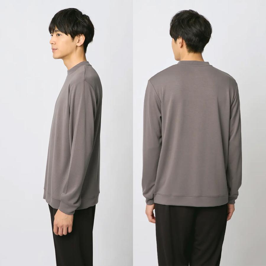 AOYAMA 【洋服の青山】とろリッチ ロングTシャツ メンズ 長袖 春夏秋冬