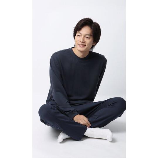 AOYAMA 【洋服の青山】とろリッチ ロングTシャツ メンズ 長袖 春夏秋冬