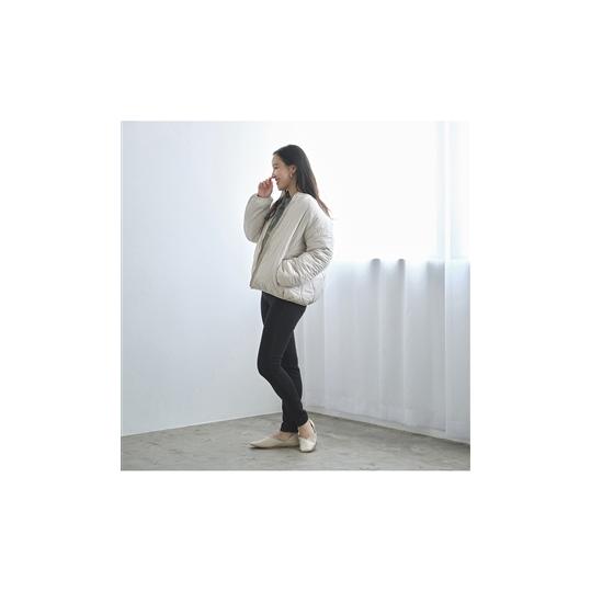 AOYAMA 【洋服の青山】 SJK 秋冬用 ホワイト系 ふわふわボアノーカラー