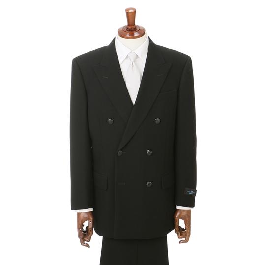 AOYAMA 【洋服の青山】盛夏用 ブラック系 ダブルスタンダード