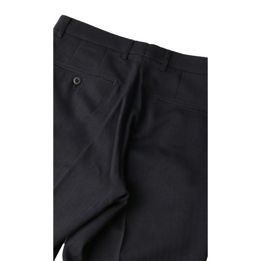 AOYAMA 【洋服の青山】スラックス メンズ スリム 秋冬用 ネイビー 紺