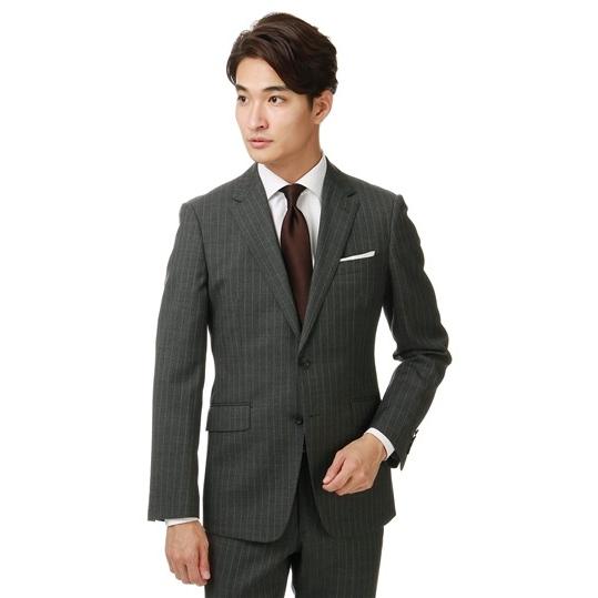 秋冬用 グレー系 スタイリッシュスーツ【スリーピース】 PERSON