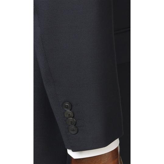 【洋服の青山】背広 秋冬用 ネイビー系 プレミアムスタンダードスーツ【CAVENDISH】 Savile Row メンズ ビジネススーツ かっこいい おしゃれ ワンタックの画像