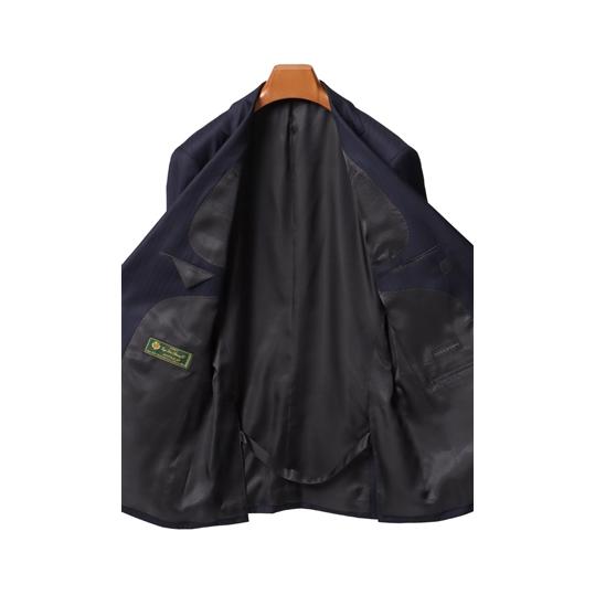 AOYAMA 【洋服の青山】プレミアム スーツ メンズ 秋冬用 ネイビー系 紺
