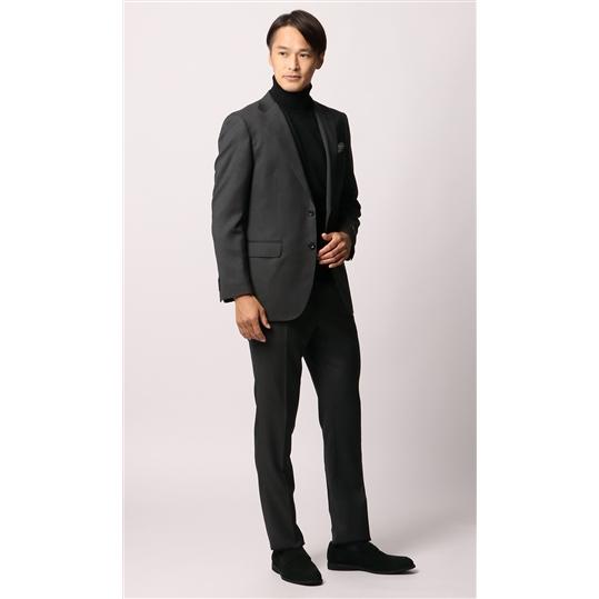 【洋服の青山】秋冬 グレー系 プレミアムスタイリッシュスーツ【Loro Piana】【ZELANDER】 HILTON メンズ ビジネス ストレッチ 長袖 標準体 ツータック｜y-aoyama｜06