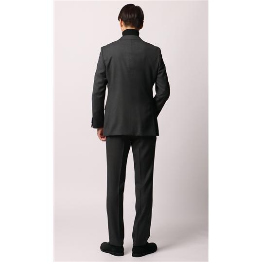 【洋服の青山】秋冬 グレー系 プレミアムスタイリッシュスーツ【Loro Piana】【ZELANDER】 HILTON メンズ ビジネス ストレッチ 長袖 標準体 ツータック｜y-aoyama｜07