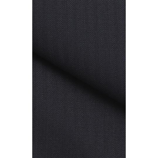 【洋服の青山】ツーパンツ プレミアム スーツ メンズ 秋冬 ネイビー 紺 ストライプ ウール100％ ストレッチ スタイリッシュ 2ボタン 背抜き ビジネス HILTONの画像