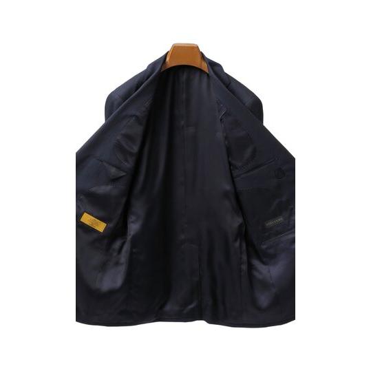AOYAMA 【洋服の青山】ウール100％ 秋冬 ネイビー 紺 プレミアム