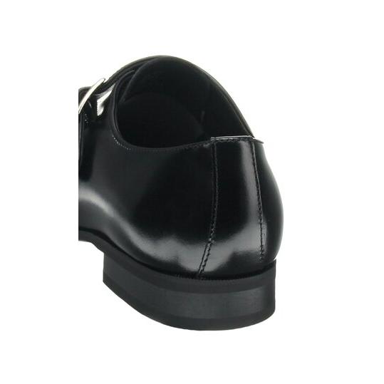 【size6】 使用数回 AUBERCY シングルモンクストラップ　ブラック オーベルシー AUBERCY】Uチップ装飾シングルモンクストラップ 6 黒