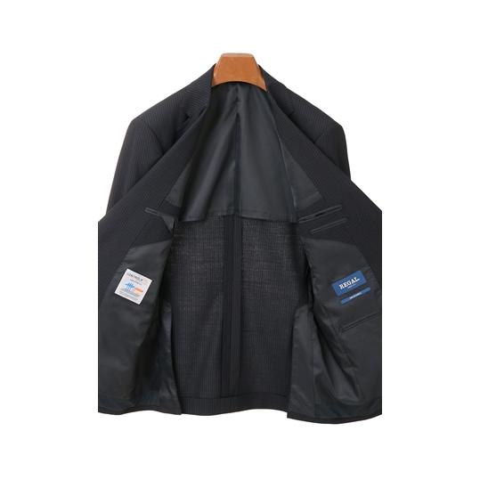 【洋服の青山】オールシーズン ネイビー系 スタンダードスーツ【ツーパンツ】【CONTROLα】 REGAL メンズ ビジネス ウォッシャブル ストレッチ 消臭 シワ抑制の画像