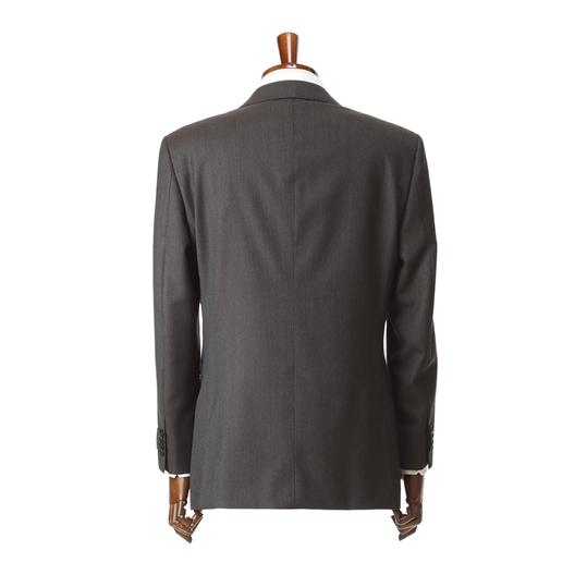 【洋服の青山】秋冬 ブラウン系 プレミアムスタンダードスーツ【AQUA WOOL】 Savile Row メンズ ビジネス 長袖 標準体 ワンタック 織柄 2ボタン 最高級の画像