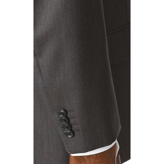 【洋服の青山】秋冬 ブラウン系 プレミアムスタンダードスーツ【AQUA WOOL】 Savile Row メンズ ビジネス 長袖 標準体 ワンタック 織柄 2ボタン 最高級の画像