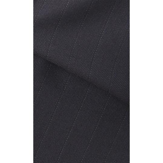 【洋服の青山】秋冬 ネイビー系 プレミアムスタンダードスーツ【AQUA WOOL】 Savile Row メンズ ビジネス 長袖 標準体 ワンタック ストライプ 2ボタン 最高級の画像