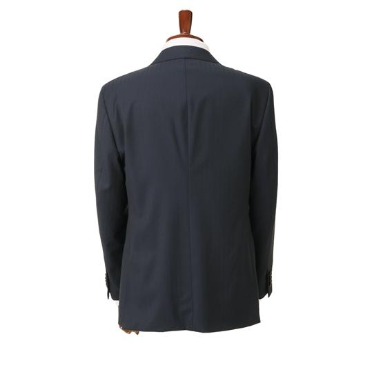 【洋服の青山】秋冬 ネイビー系 プレミアムスタイリッシュスーツ【REDA】【Super110's】 HILTON メンズ ビジネス 長袖 標準体 ノータック 無地の画像