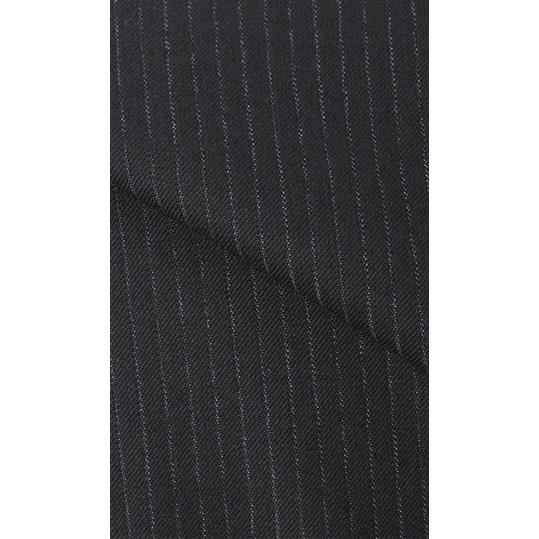 【洋服の青山】プレミアム ウール100％ スーツ メンズ スリム 紳士服 ストレッチ 秋冬 ネイビー 紺 ストライプ スタイリッシュ 細見体 総裏 ビジネス HILTONの画像