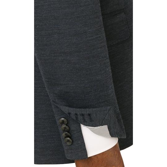 【洋服の青山】秋冬 ネイビー系 プレミアムスタイリッシュスーツ【RELAXING MODEL】 HILTON メンズ ビジネス ストレッチ 長袖 標準体 ワンタック 織柄の画像