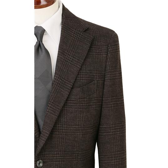 【洋服の青山】メンズ 秋冬 ブラウン系 プレミアムスタイリッシュスーツ【RELAXING MODEL】ビジネス ストレッチ 長袖 標準体 ワンタック HILTONの画像