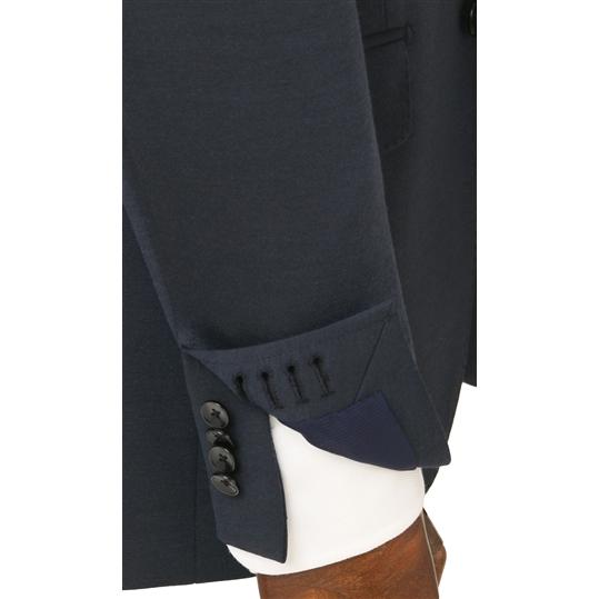 【洋服の青山】秋冬 ネイビー系 プレミアムスタイリッシュスーツ【RELAXING MODEL】 HILTON メンズ ビジネス ストレッチ 長袖 標準体 ワンタック 織柄の画像