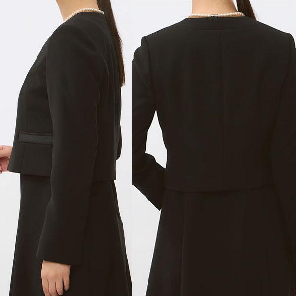 AOYAMA 【洋服の青山】フォーマル ノーカラー ジャケット レディース